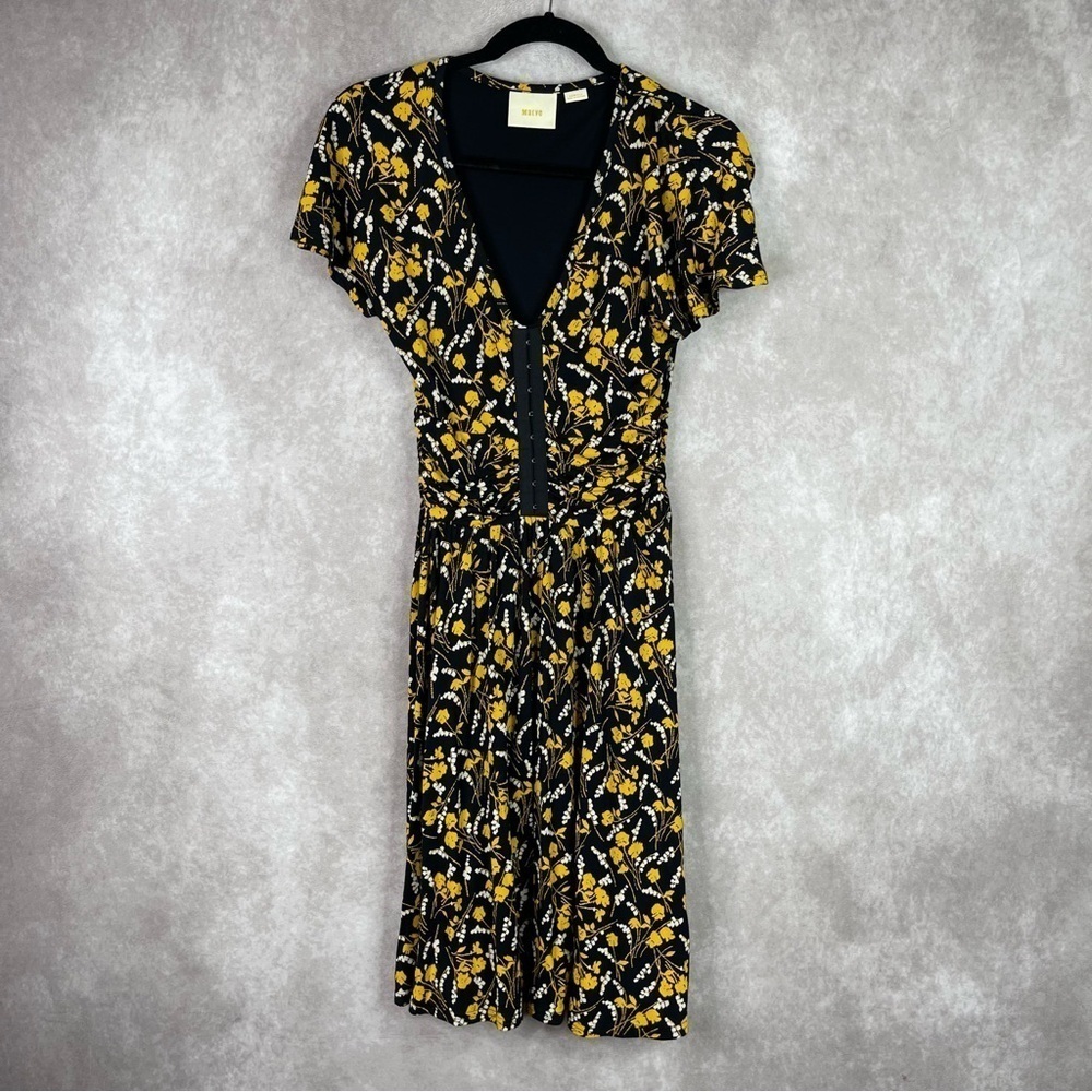 Maeve x Anthropologie Summer‎ Breeze Floral Skater Swing Dress Women's Size XS